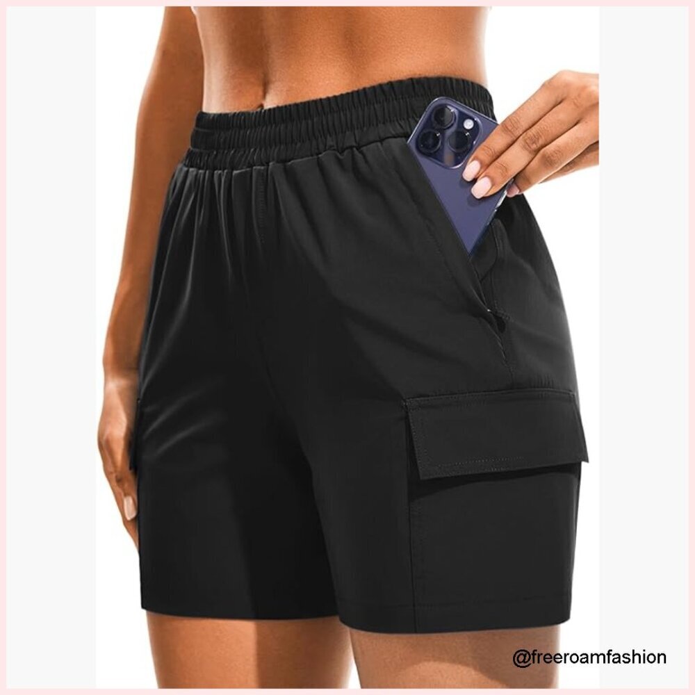 Women's 5" Hiking Cargo Shorts Quick Dry Lightweight UPF 50+